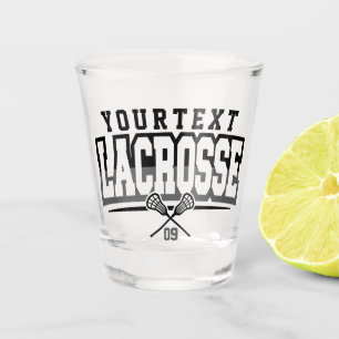 Verre A Shot Joueur de crosse personnalisé AJOUTER LE NOM D'Équ