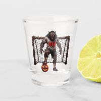 Joueur de football loup-garou Halloween Horreur Ar