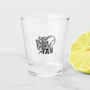 Verre A Shot Joueur de Tennis   Petit Frère Plus Grand Fan Tenn