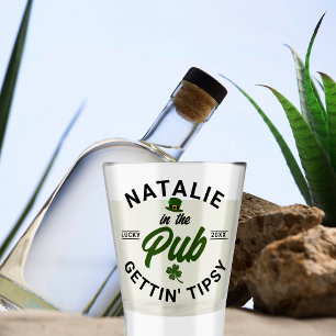 Verre A Shot Jour de la Saint Patrick personnalisé drôle Groupe