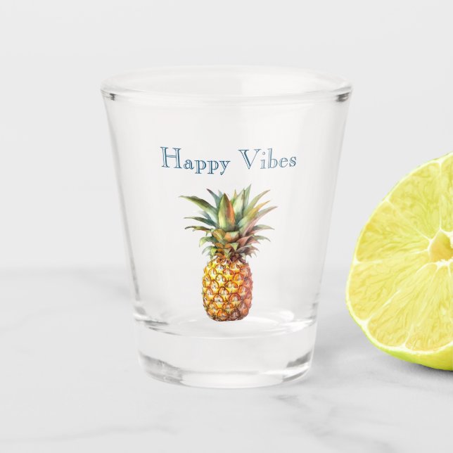 Verre A Shot Joyeux ananas tropical (Devant)