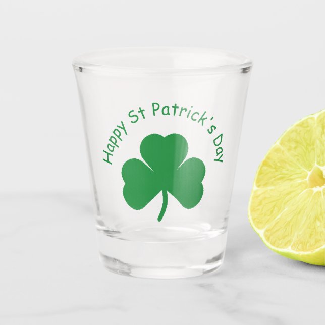 Verre A Shot Joyeux St Patrick's Day Shot Glass (Devant)