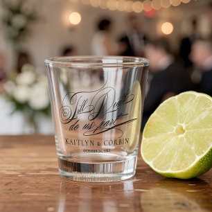 Verre A Shot Jusqu'à la mort, élégant mariage gothique