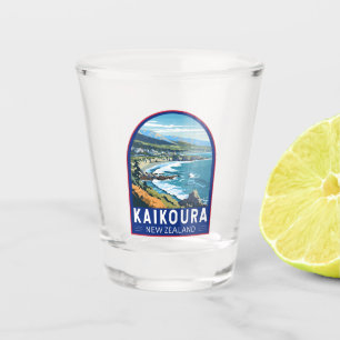 Verre A Shot Kaikoura New Zealand Travel Art Vintage