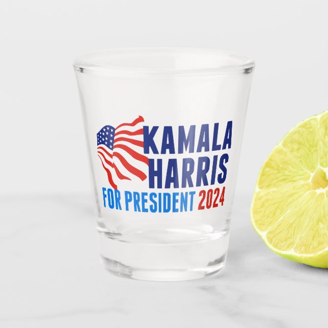 Verre A Shot Kamala Harris pour l'élection présidentielle de 20 (Devant)