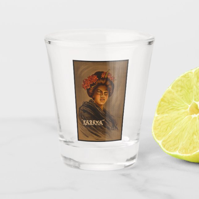 Verre A Shot Karama : Actrice japonaise Romance Geisha (Devant)