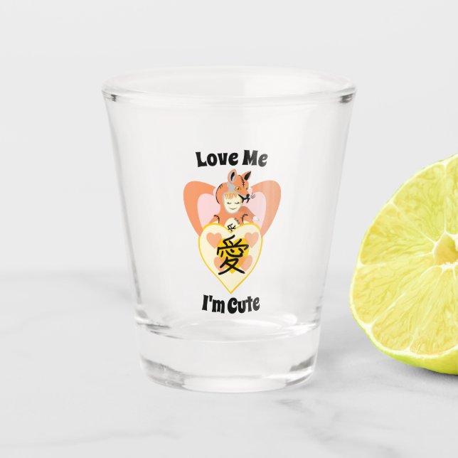 Verre A Shot Kawaii Foxy Cosplay Love Heart (Devant)