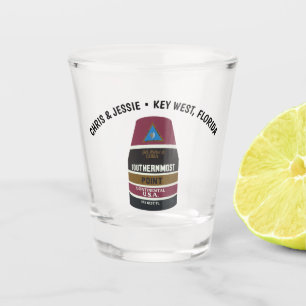 Verre A Shot Key West, Floride Marqueur de pointe le plus au su