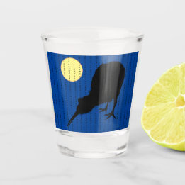 Verre A Shot Kiwi Bird & Moon, Nouvelle-Zélande Ventilateurs de