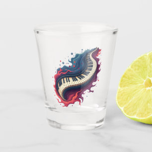 Verre A Shot La musique en mouvement, le piano incurvé.