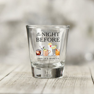 Verre A Shot La Nuit Avant le Dîner de Répétition de Couple