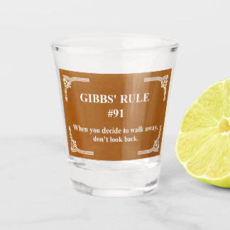 Verre A Shot la règle 91 de Gibbs