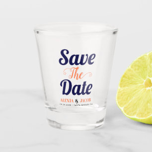 Verre A Shot La typographie et les noms des coraux bleus de la 