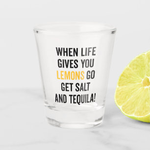 Verre A Shot La vie te donne des citrons amusants
