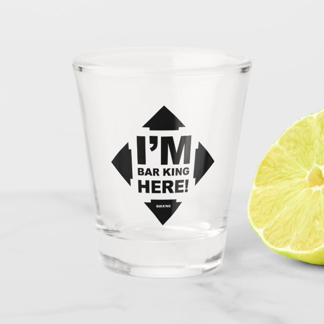 Verre A Shot Lame de BAR KING Shot (Devant)