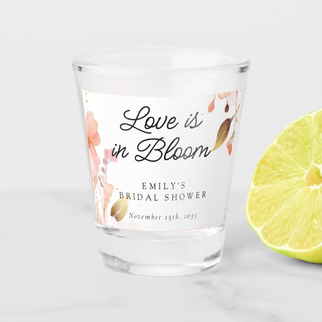Verre A Shot L'amour dans la Fête des mariées en fleur (Devant)