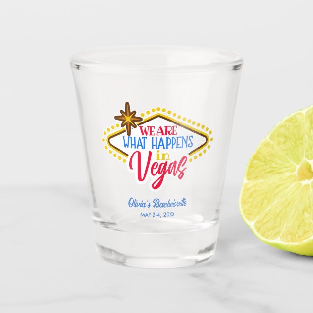 Verre A Shot Las Vegas Bachelorette Party Favoriser (Devant)