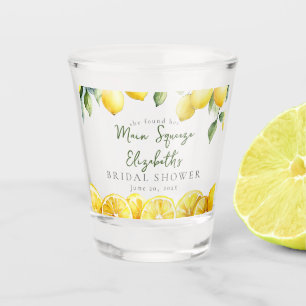Verre A Shot Lavage à l'aquarelle Citron Baie Mariage