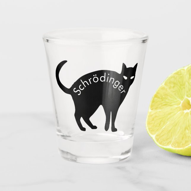 Verre A Shot Le chat de Schrödinger (Devant)