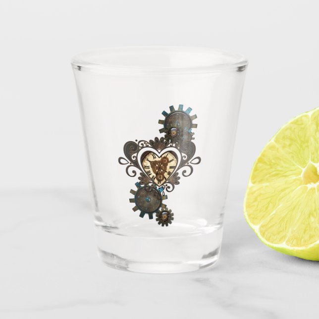 Verre A Shot Le coeur du steampunk (Devant)