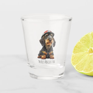 Verre A Shot Le meilleur sauveteur jamais fils Dachshund