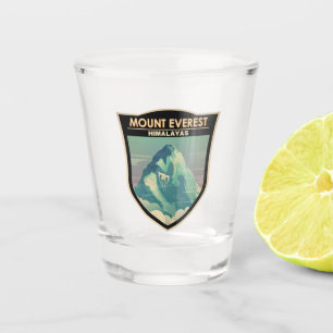Verre A Shot Le mont Everest Himalaya Vintage