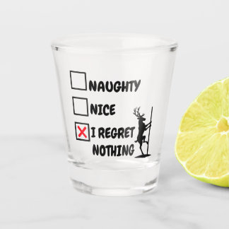 Verre A Shot Le Noël des regrets du renne