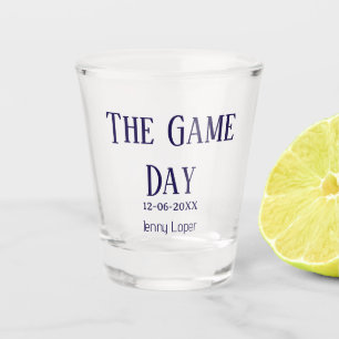 Verre A Shot le nom du match du club de football du jour de la 