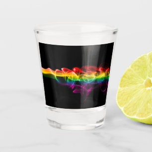 Verre A Shot Le panache d'énergie arc-en-ciel de SlipperyJoe a 