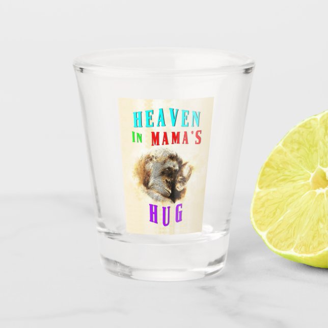 Verre A Shot Le paradis dans les grands orangs-outans de maman  (Devant)