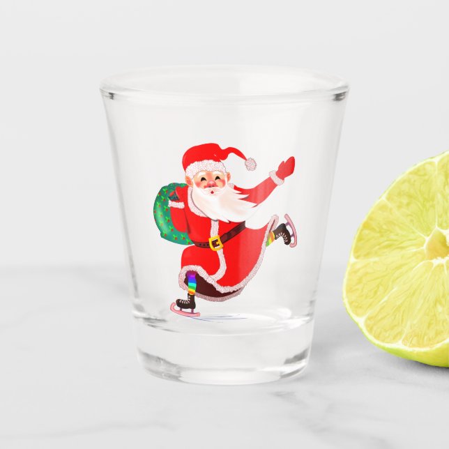 Verre A Shot Le Père Noël Tiré (Devant)