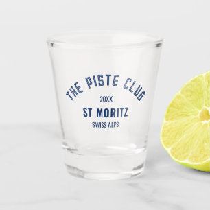 Verre A Shot Le Piste Club Navy Custom Ski d'hiver