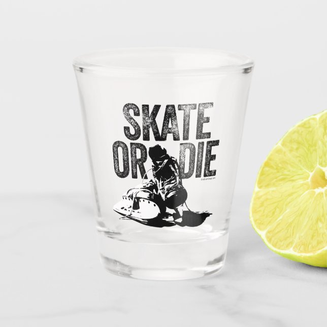 Verre A Shot Le raie ou meurent (l'hockey) (Devant)
