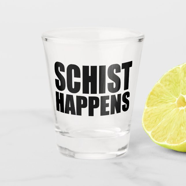 Verre A Shot Le schiste se produit géologie (Devant)
