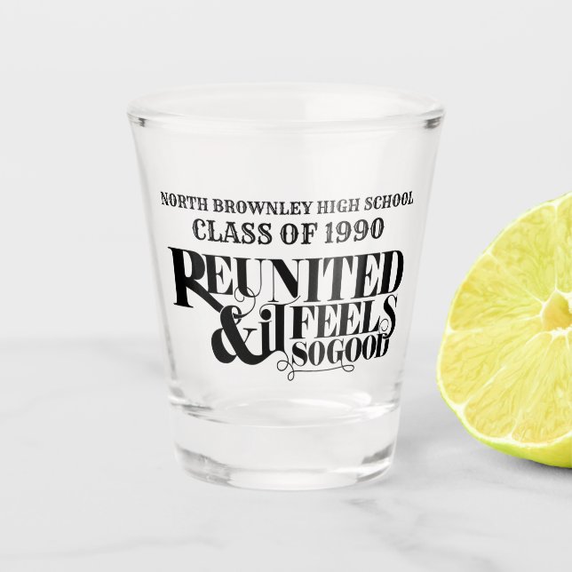 Verre A Shot Le slogan de la réunion (Devant)
