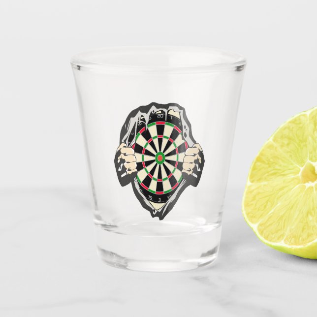 Verre A Shot Le tableau de fléchettes sur votre poitrine ! (Devant)
