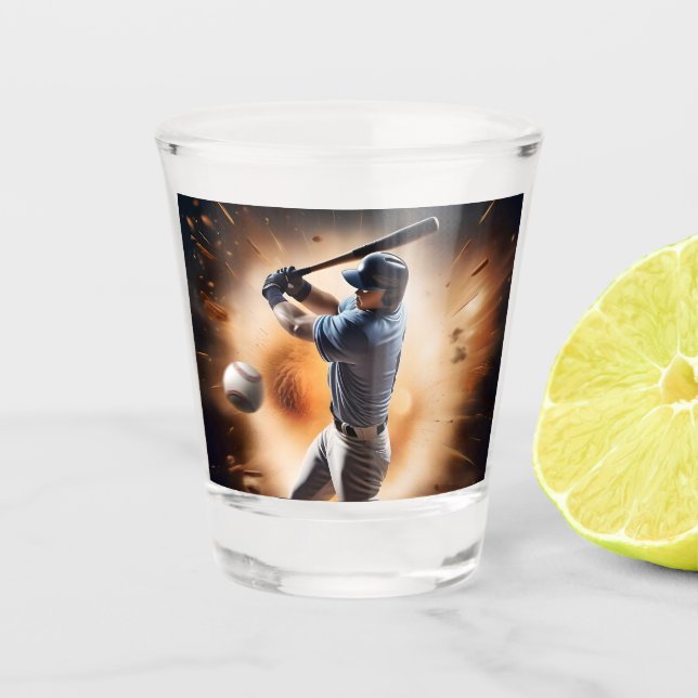 Verre A Shot Le terrain de baseball Thunder, (Devant)