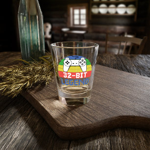 Verre A Shot Légende 32 bits - Gamer rétro