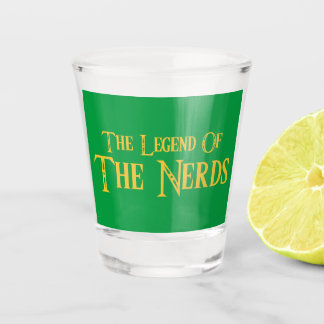 Verre A Shot Légende Des Lunettes De Feu De Nerds