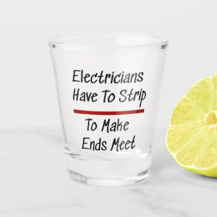 Verre A Shot Les électriciens plaisantent Funny Humour de nouve
