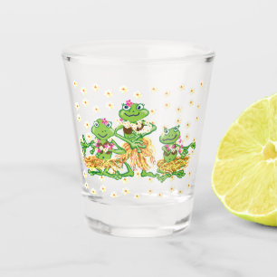Verre A Shot Les filles de l'hula de grenouille hawaïenne et fr