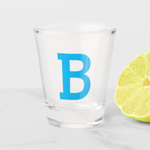 Verre A Shot Lettre initiale personnalisée