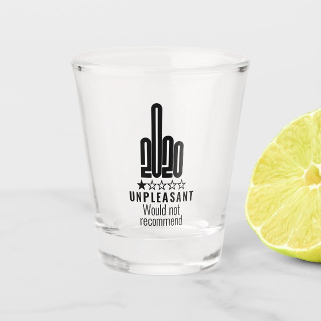 Verre A Shot L'examen du doigt moyen personnalisé 2020 ne recom (Devant)