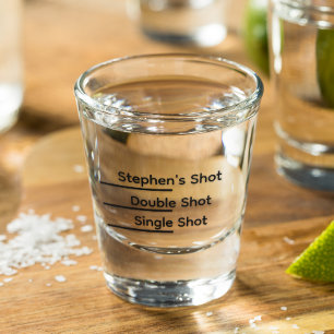 Verre A Shot Ligne de shot personnalisée drôle 