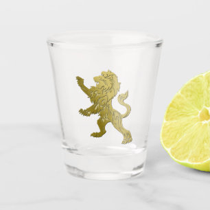 Verre A Shot Lion Royal Doré