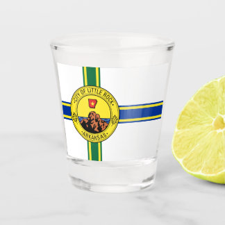 Verre A Shot Little Rock (Arkansas) city flag Shot Glass