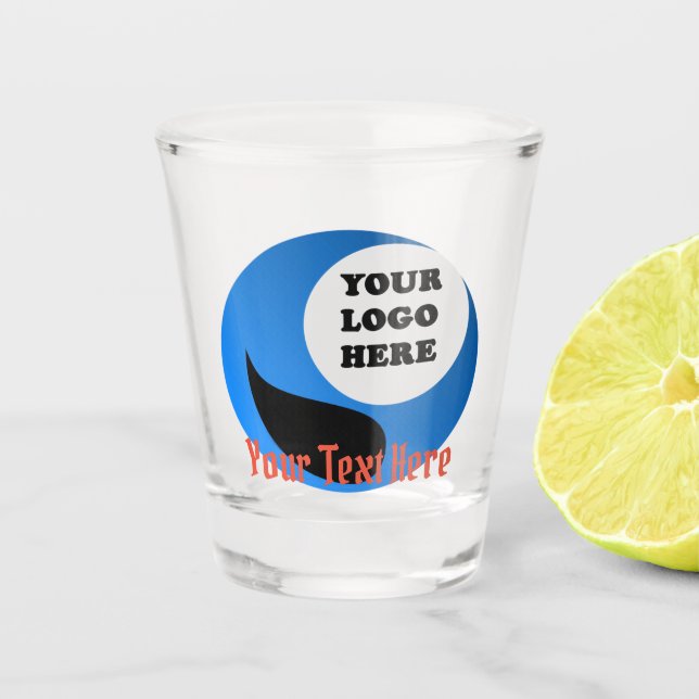 Verre A Shot Logo de Custom Company (Devant)
