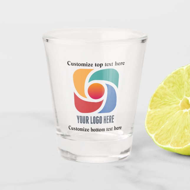 Verre A Shot Logo d'entreprise personnalisable Marketing d'entr (Devant)