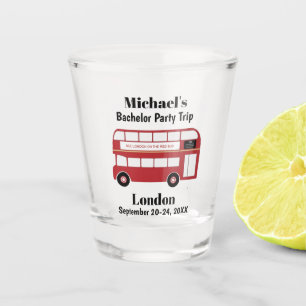 Verre A Shot Londres Angleterre Red Bus Bachelor Party Favorise