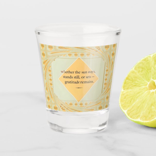 Verre A Shot Love & Intention Collection | Gratitude Remains™ A (Devant)